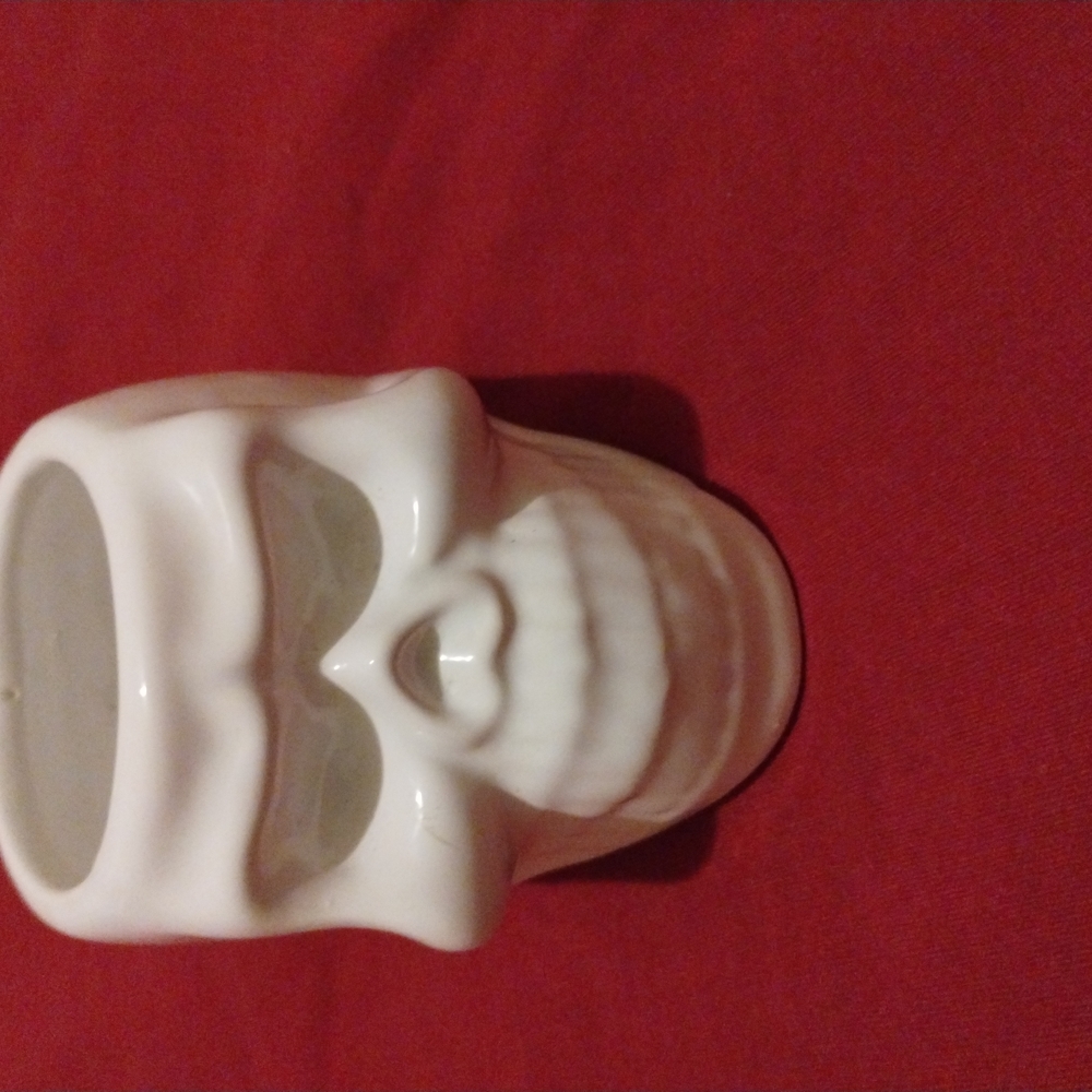 White Skull Mug